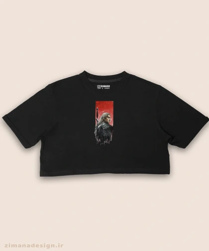 کراپ زنانه طرح ویچر شخصیت گرالت کد 923