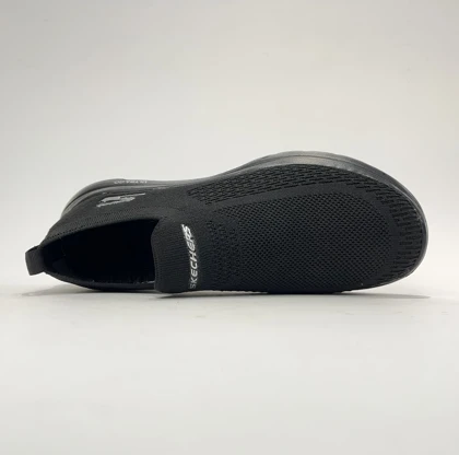 کفش راحتی اسکچرز جورابی بدون بند مشکی تمام