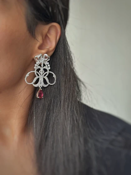 گوشواره جواهری بزرگ