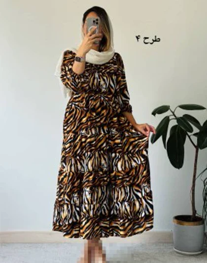 پیراهن ساحلی نخی شمیم 1