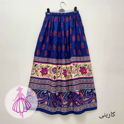 دامن نخی بلند طرح ماهک در رنگبندی متنوع