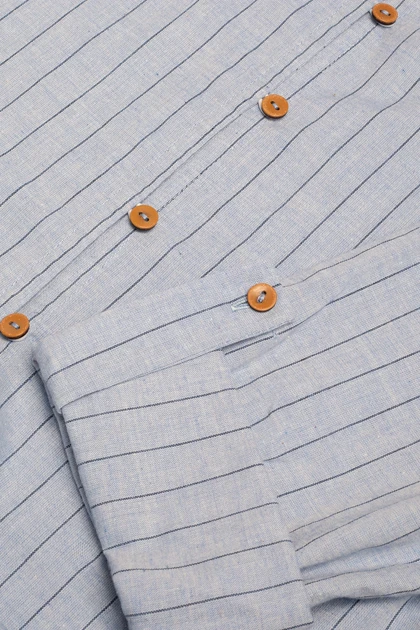 شومیز لینن جلو گره دار - 3174