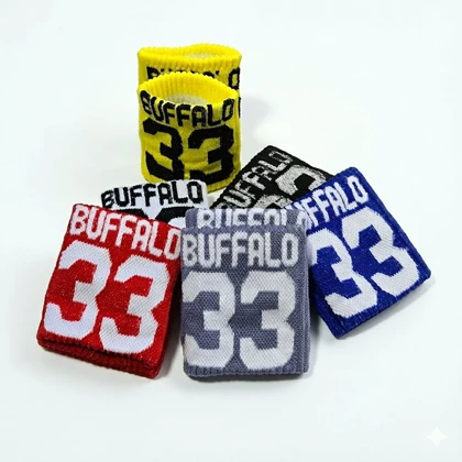 مچ بند بدنسازی نخی بوفالو 33 (Buffalo) جذب عرق و محافظ مچ