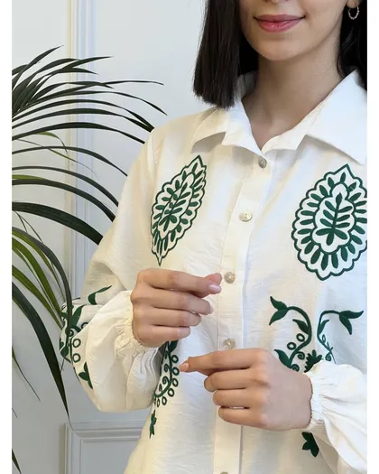 شومیز گلدوزی برگ 3