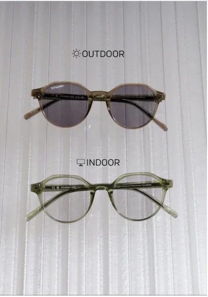 عینک آفتابی دی فرانکلین مدل D.franklin Ultra Light S Round Full Photochromic Green / Brown
