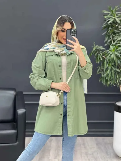 مانتو کتان شاپرک