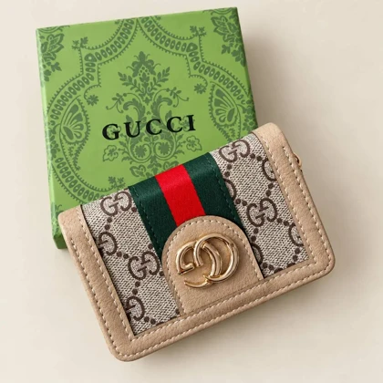 کیف کارت زنانه طرح گوچی (GUCCI)