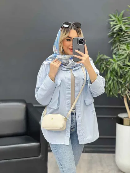 مانتو دو جیب زاپ‌دار