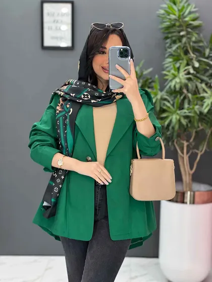 مانتو بغل کش جلو دکمه