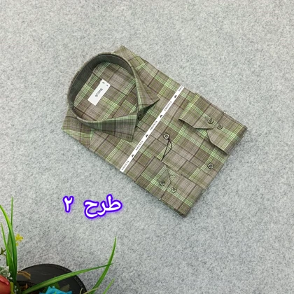 پیراهن طرحدار مردانه قواره ازاد ( قواره کلاسیک ) _ استین بلند