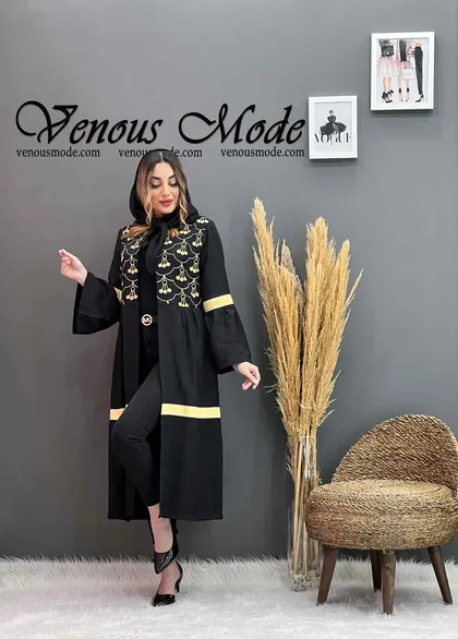 مانتو گلدوزی بلند