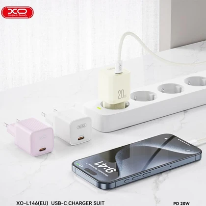 شارژر دیواری 20 وات ایکس او XO مدل L146(EU) تایپ سی