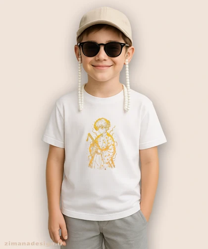 تیشرت بچگانه طرح شیطان کش شخصیت زنیتسو کد 963