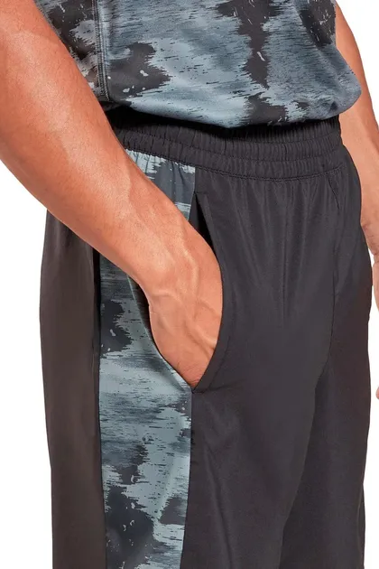 شورت مردانه مشکی TRAIN CAMO WOVEN SH