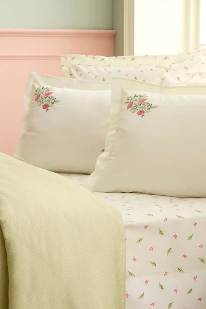 روتختی پیکه دو نفره Karaca Home مدل Soraline Nish Set پنبه و پلی‌استر - چندرنگ