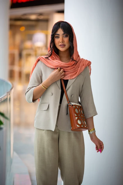 کت کریستال آستین سه ربع