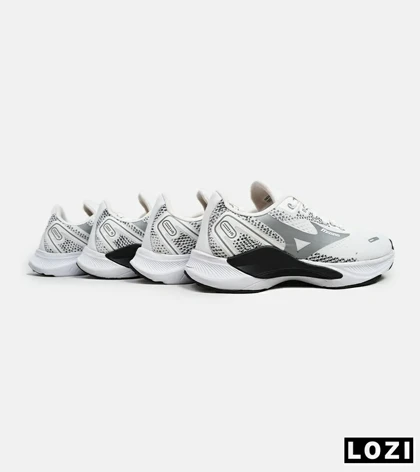 کفش کتانی مردانه سفید طوسی MIZUNO wave rider 24