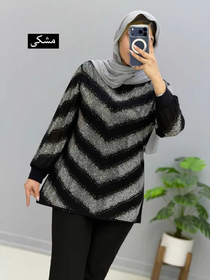 بلوز یقه گرد ویسکوز شانا کد 205603