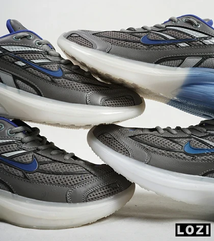 کفش کتانی مردانه طوسی آبی Nike VaporMax