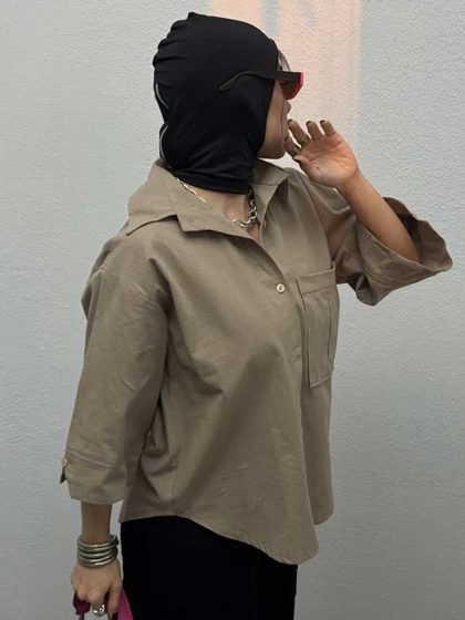 شومیز آستین دکمه