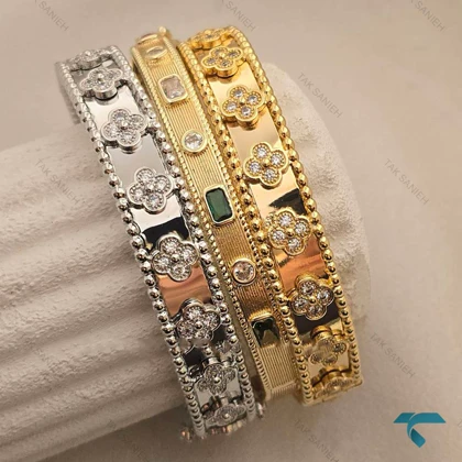 بنگل ونکلیف طرح طلا VanCleef-8519-L