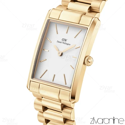 ساعت دنیل ولینگتون زنانه Bound مستطیلی طلایی ایندکس خطی 105481