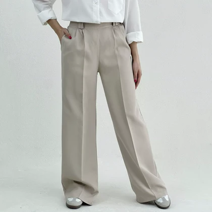 شلوار پارچه ای زنانه کرپ مازراتی