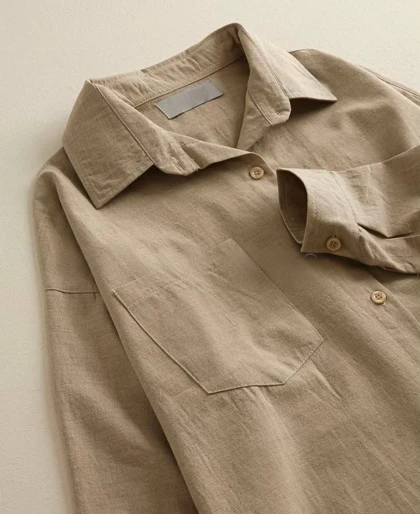 شومیز لینن تک جیب آرامیس