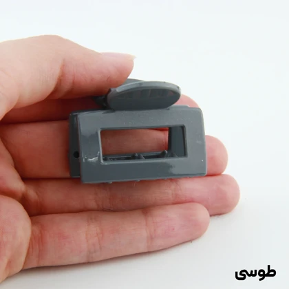 کلیپس دخترانه مدل مربعی کوچک دو رنگ