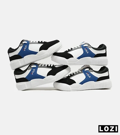 کفش کتانی مردانه سفید آبی مشکی FILA مدل 5373