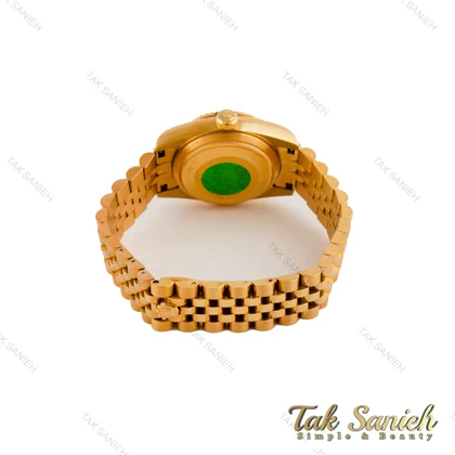 ساعت رولکس زنانه صفحه نگین طلایی Rolex-4955-L
