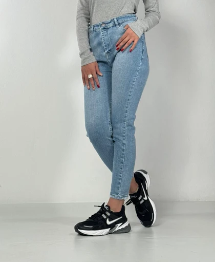 شلوار اسکینی آبی کد 1000184