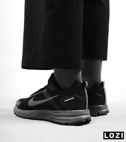 کفش کتانی مردانه مشکی طوسی 24 NIKE zoom structure