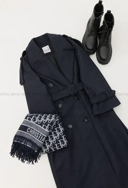 پالتو فوتر 4دکمه آستر دار کد1004875