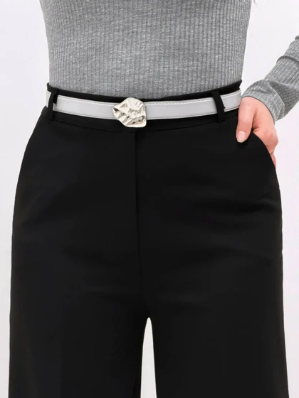 3887-شلوار بگ گاباردین یاس