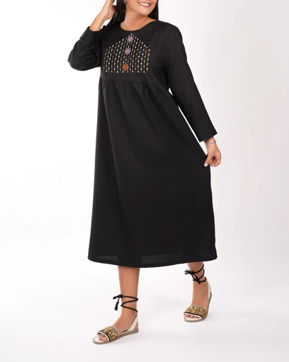 پیراهن ساحلی گلدوزی شده