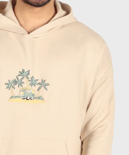 هودی کرم طرحدار فری سایز 1461