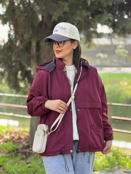 بارانی کلاهدار آستردار ناز