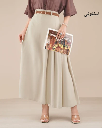 دامن کرپ سروین کد 5260