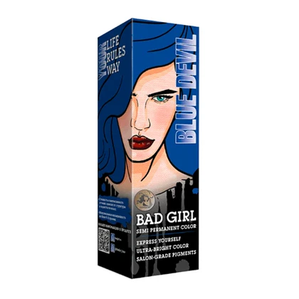 رنگ مو فانتزی بد گرل (BAD GIRL) رنگ BLUE DEVIL - حجم 150 میل