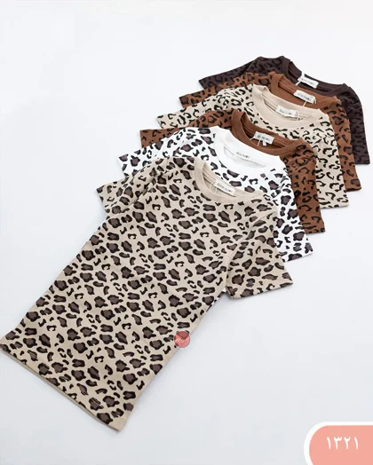 تیشرت بلندکبریتی پلنگی 1321