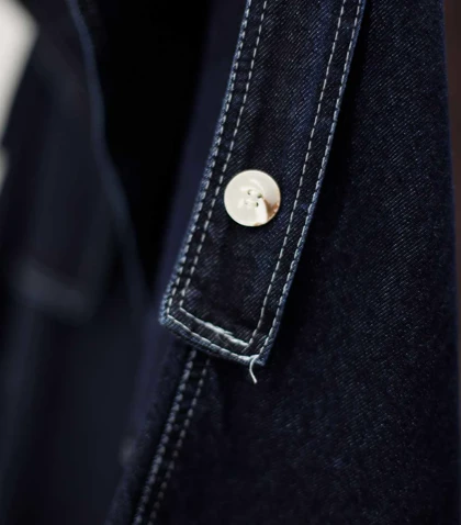 بارانی بلند جین Pinki 1289 تک‌رنگ