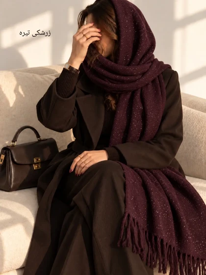 شال موهر پشمی رز