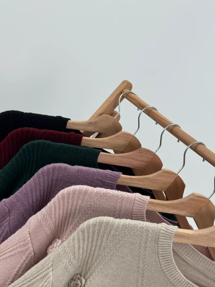 بافت آستین پفی گل‌دار