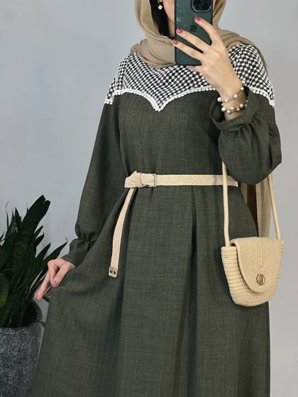 پیراهن مانتویی بلند گلدخت 1