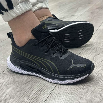 کتانی اسپرت مردانه مدل پوما PUMA رنگ مشکی یشمی