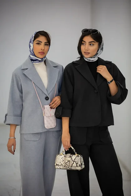 پالتو کت موهر آستین پاگون