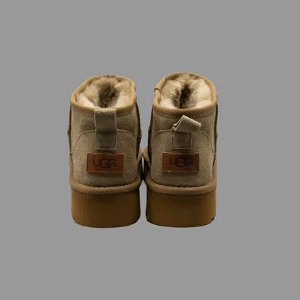 آگ کلاسیک اولترا پلتفرم قهوه ای Ugg Classic Ultra Platform Tan