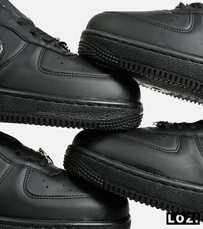 کفش کتانی مردانه و زنانه مشکی نایک NIKE AIR FORCE 1.7 lv8 Black gold