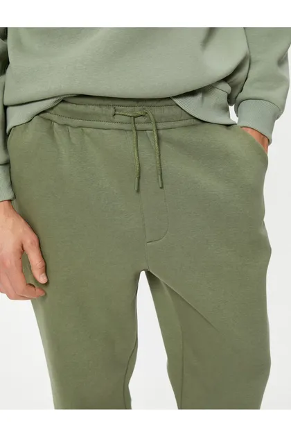 شلوار ورزشی Jogger با دور کمر توری و جزئیات جیب 5WAM40002MK